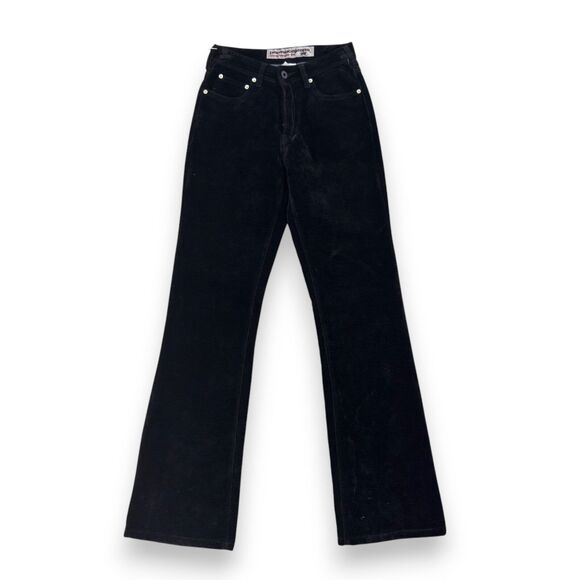 Parasuco Womens Black Corduroy Stretch Pants Size 26x33 Style 8121ELP NWT - Picture 1 of 7